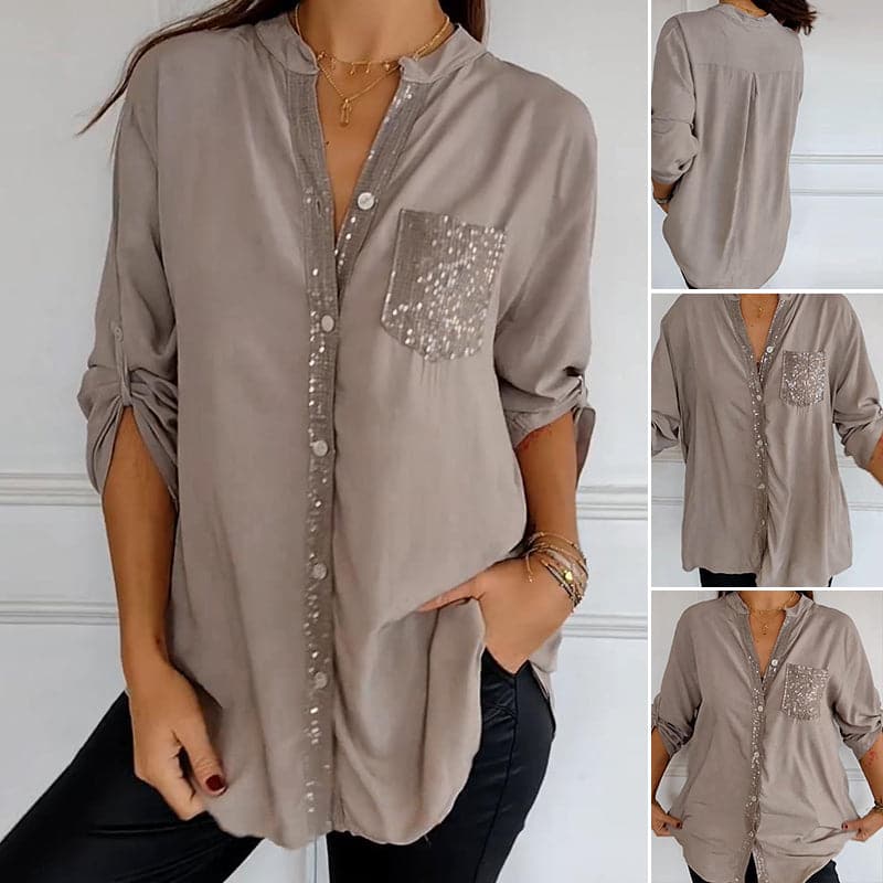 Marina™ — Elegants Top mit glänzende Details