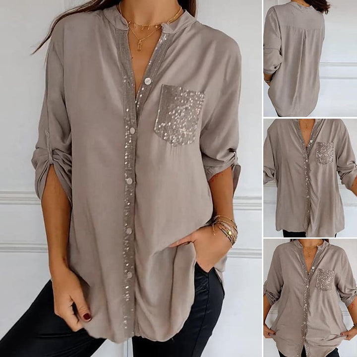 Marina™ — Elegants Top mit glänzende Details
