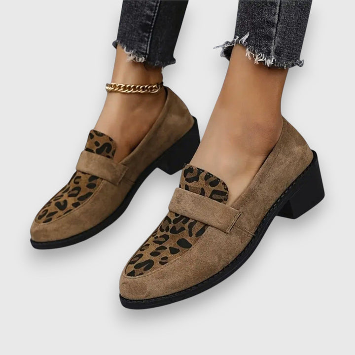 Brunhild – Bequemi Leopard-Slipper