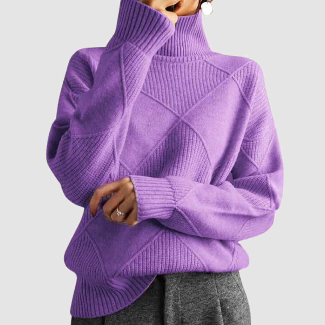 Ester – Strukturierter Rollkragenpullover