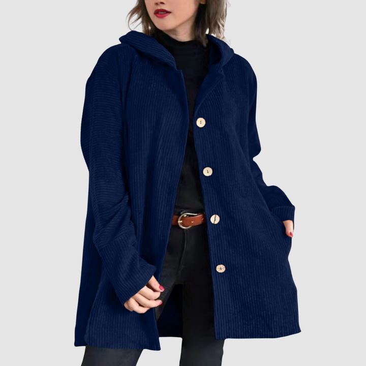 Stella – Bequemi Samtjacke mit Chappe