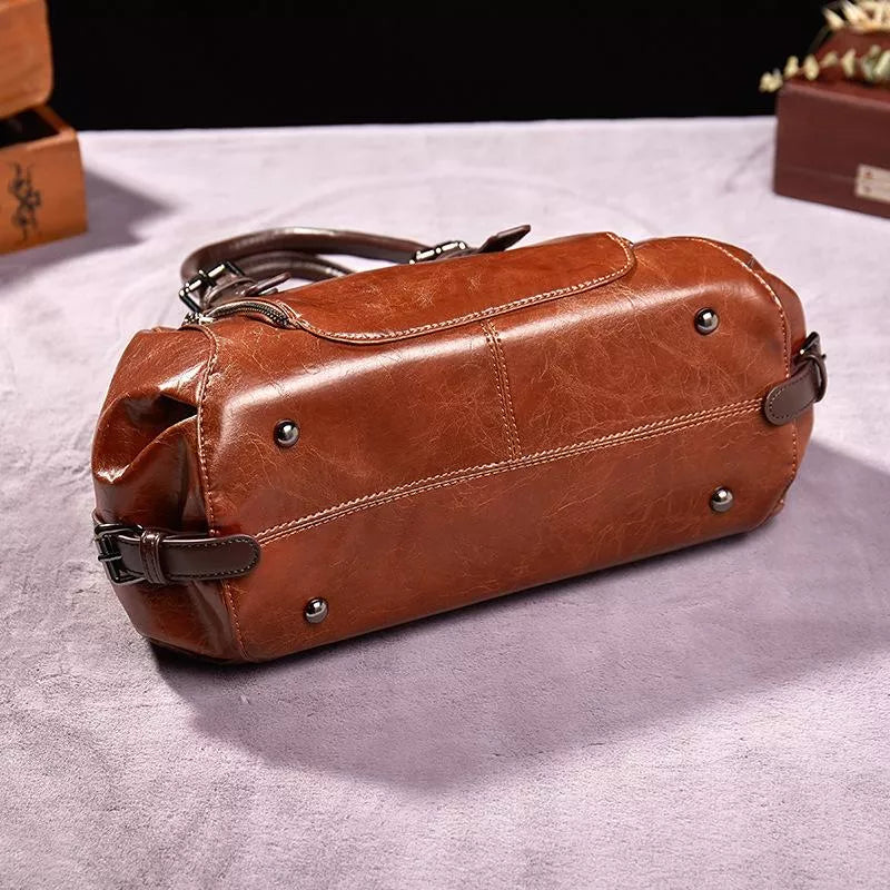 Katherine – luxuriösi Statement-Läderhandtasche