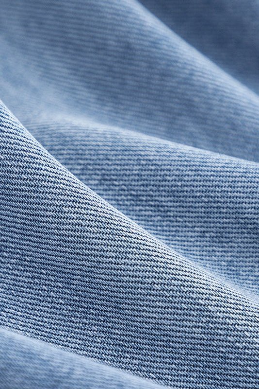 Alberte - Zweifarbige Denim-Mantel