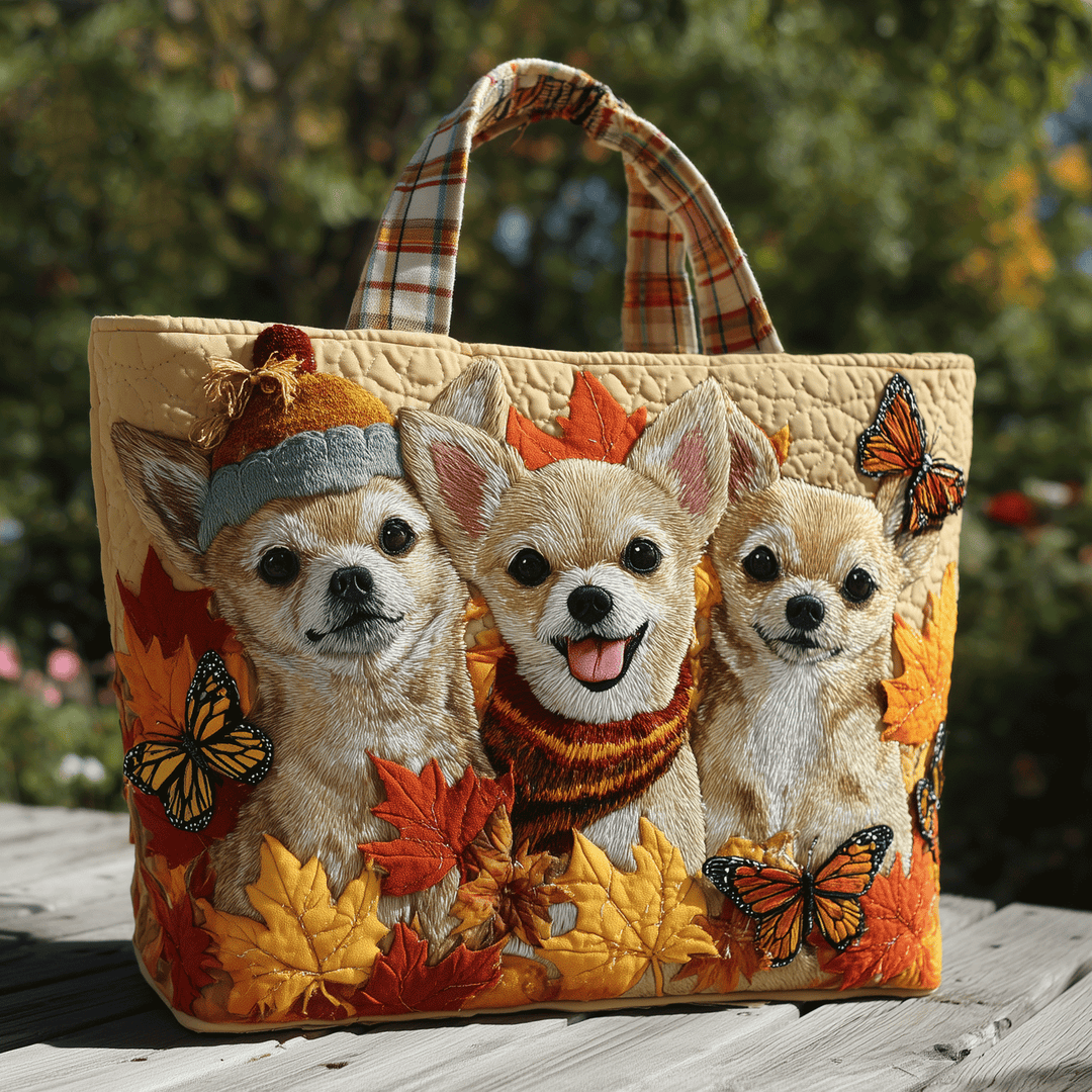 Handgmachts Täschli – Herbscht-Chihuahua