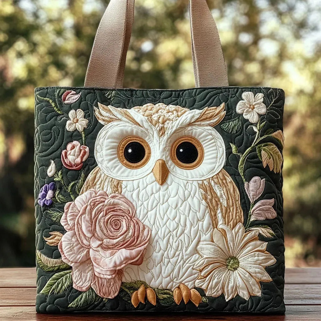 Handgmachti Eule-Täsche mit rosem Blick