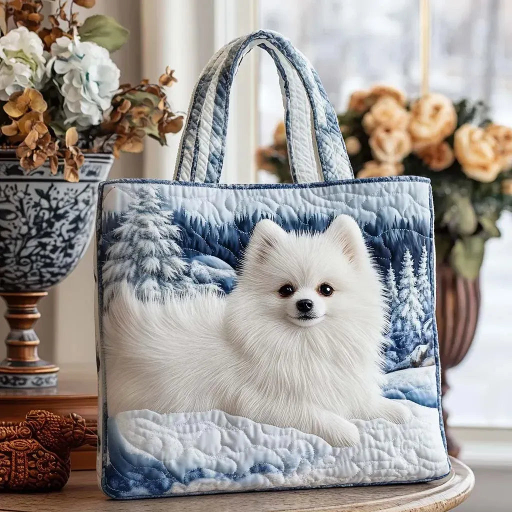 Handgmachti Pomeranian-Zwergspitz-Täsche