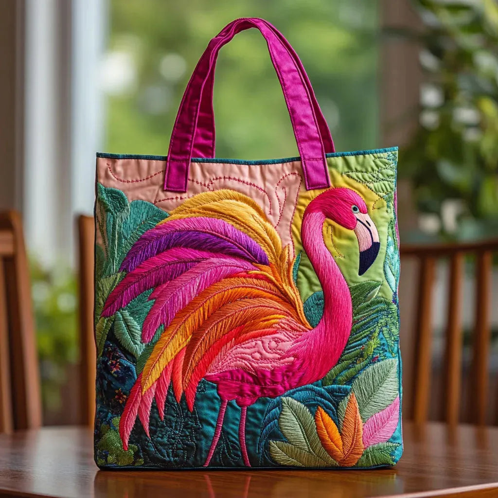 Verziereti Flamingo-Schultertäschli mit Verzierige