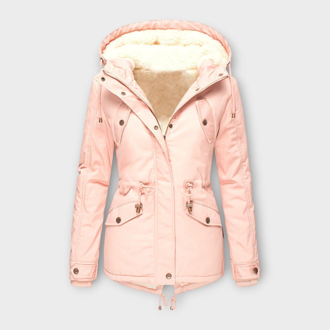 Mori - Schwarze Winterjacke mit Kapuze