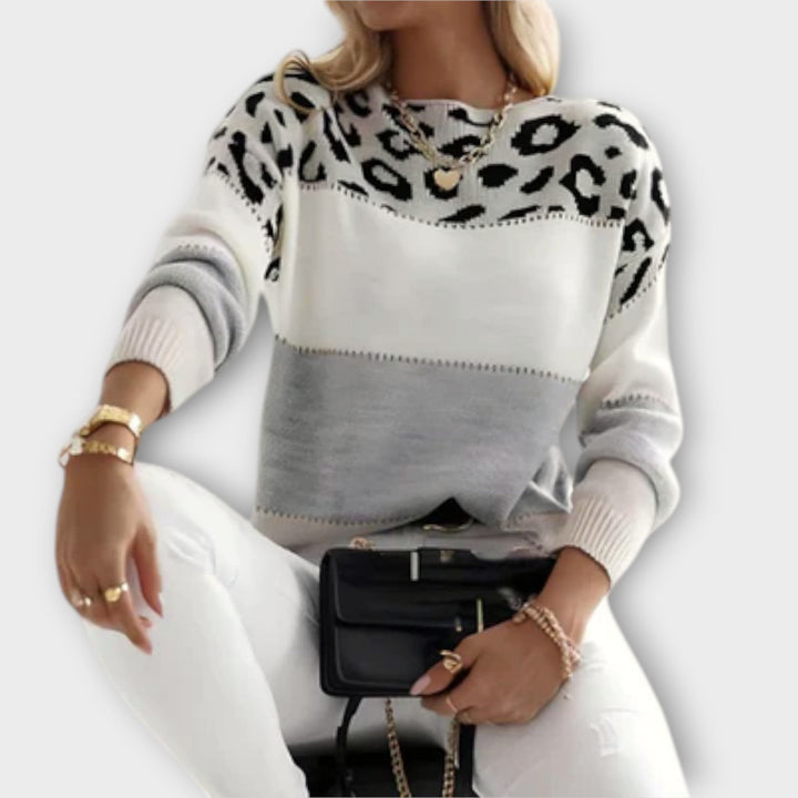 Cheyenne – Lockerer Pullover im Leopardenmuster