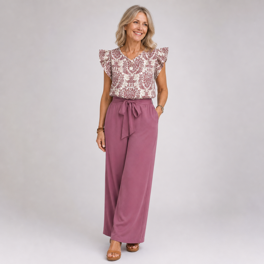 Amelia | Elegantes Paisley-Zweiteiler-Set