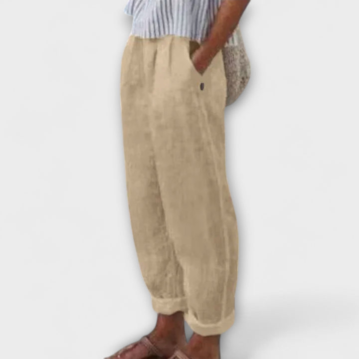 Clara – Hose mit weichem Bund und seitlichen Taschen