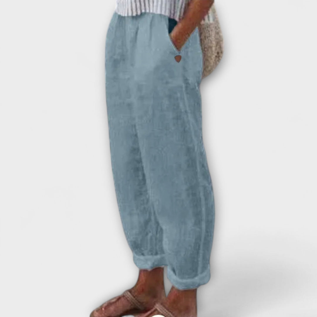 Clara – Hose mit weichem Bund und seitlichen Taschen
