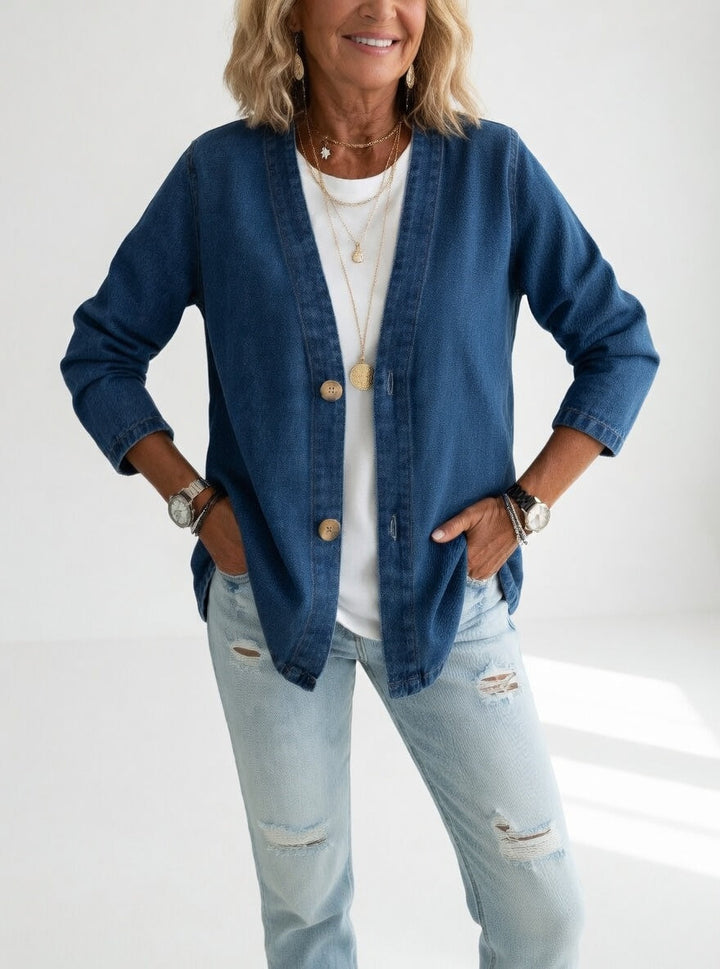 Claironne™ — Ziitlosi lässig-eleganti Jeansjacke