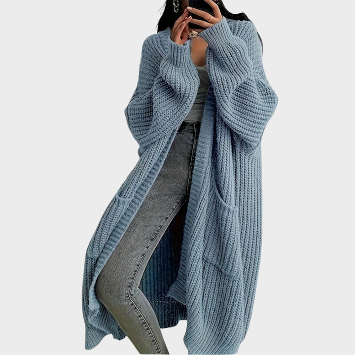 Piper – Langi gflechteti Strickjacke für Fraue