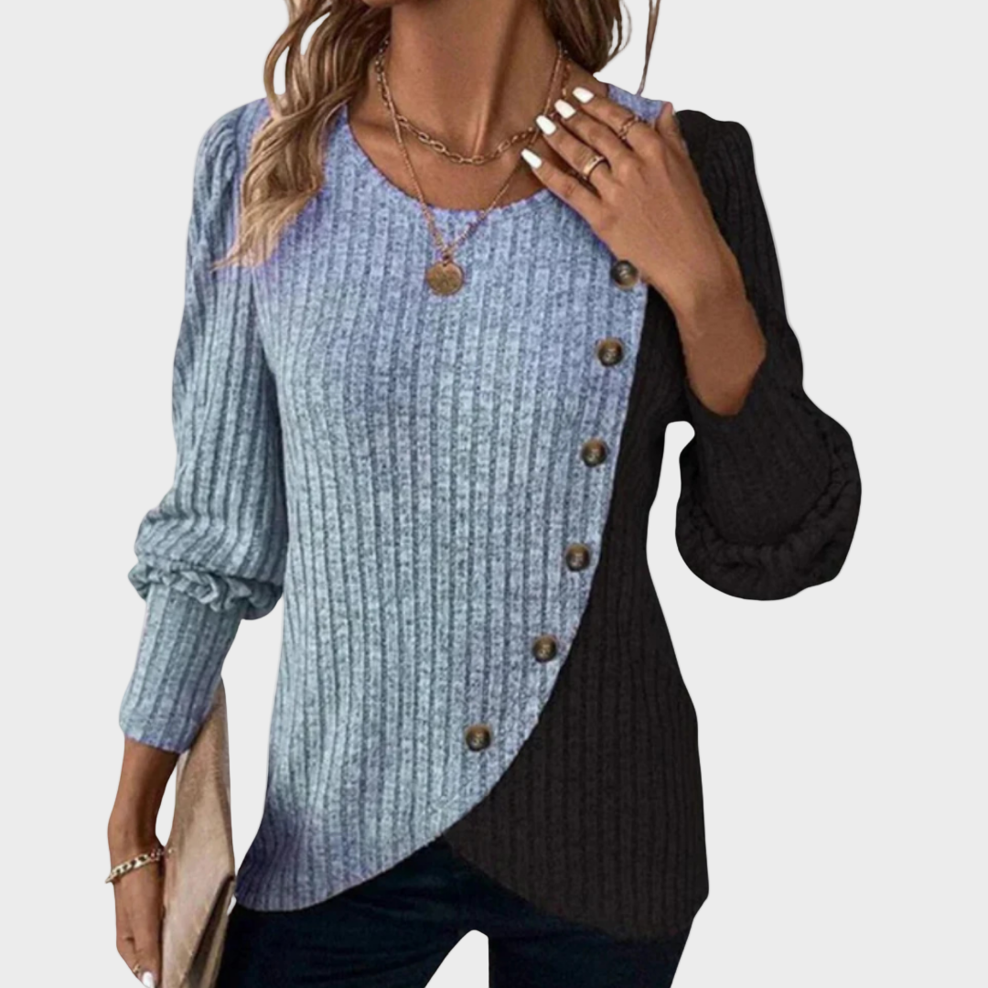 Kaia – Elegante Strickpullover mit Chnöpf