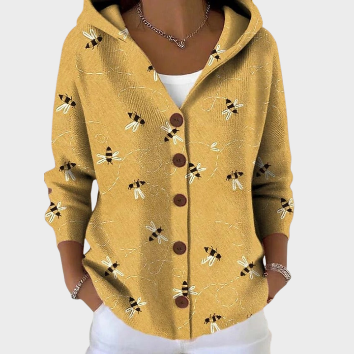Cassidy – Warmi, langi Strickjacke für Fraue