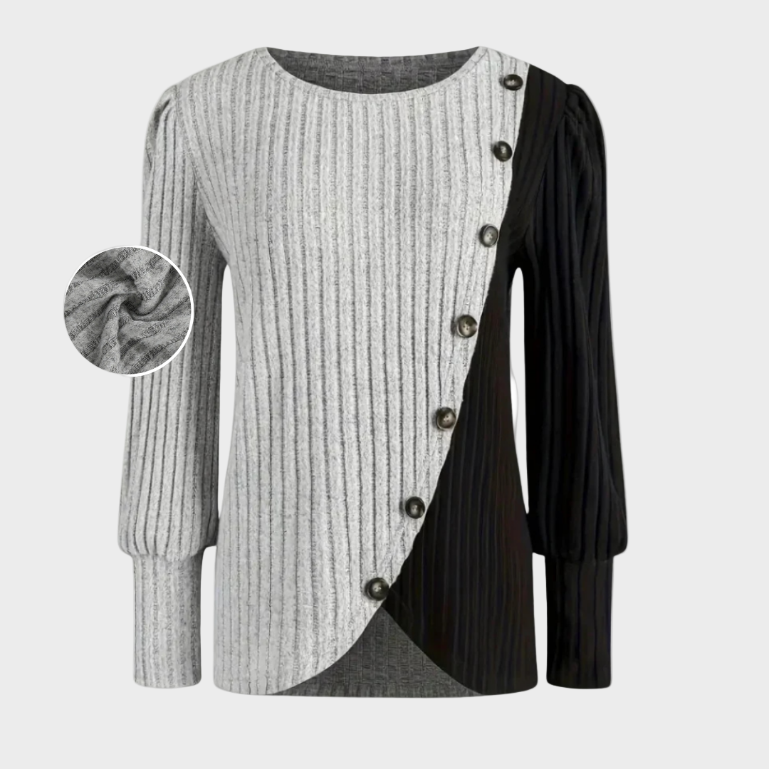 Kaia – Elegante Strickpullover mit Chnöpf