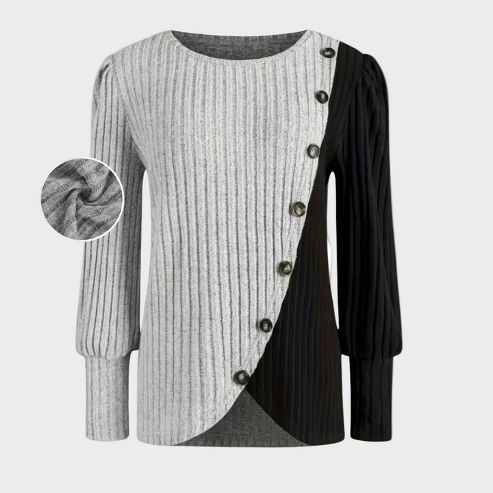 Kaia – Elegante Strickpullover mit Chnöpf