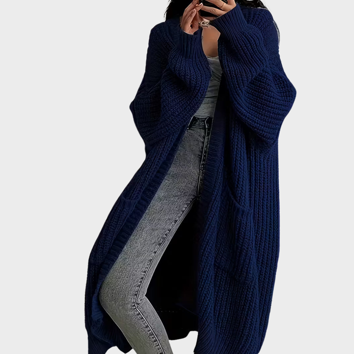 Piper – Langi gflechteti Strickjacke für Fraue