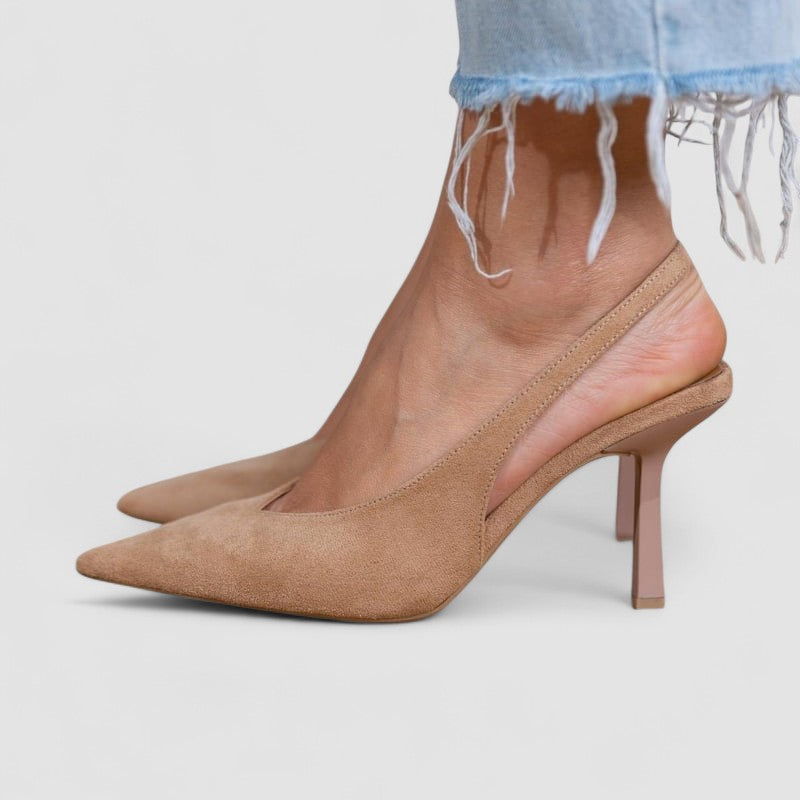 Marlena – Slingback-Pumps in Nude mit eme feine Absatz