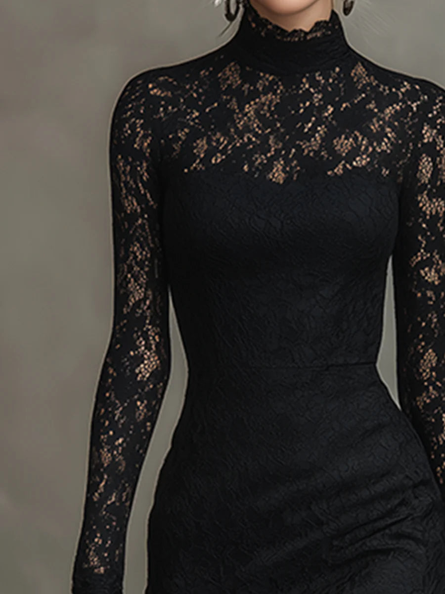 Jeanne | Elegantes Maxikleid aus Spitze mit Fischschwanz-Schnitt