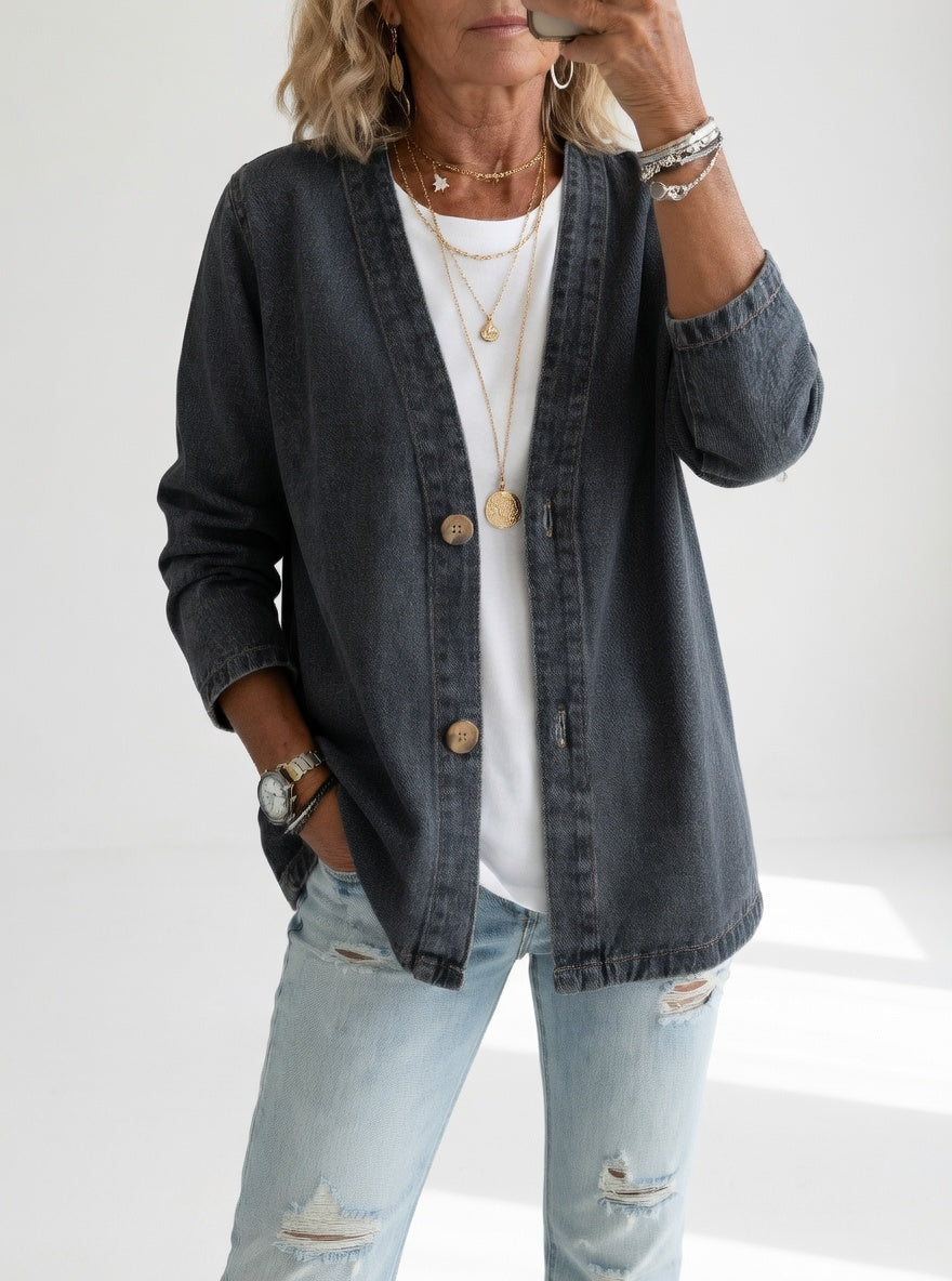 Claironne™ — Ziitlosi lässig-eleganti Jeansjacke
