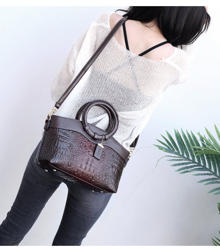 Frances – Klassischi Heritage-Ledertasche zum Umhänke