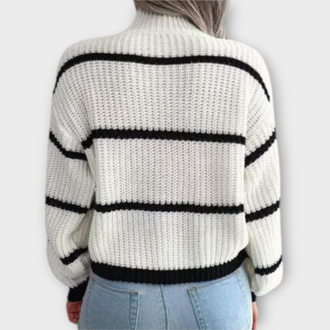 Chavala – Gstreifte Rollkragepullover