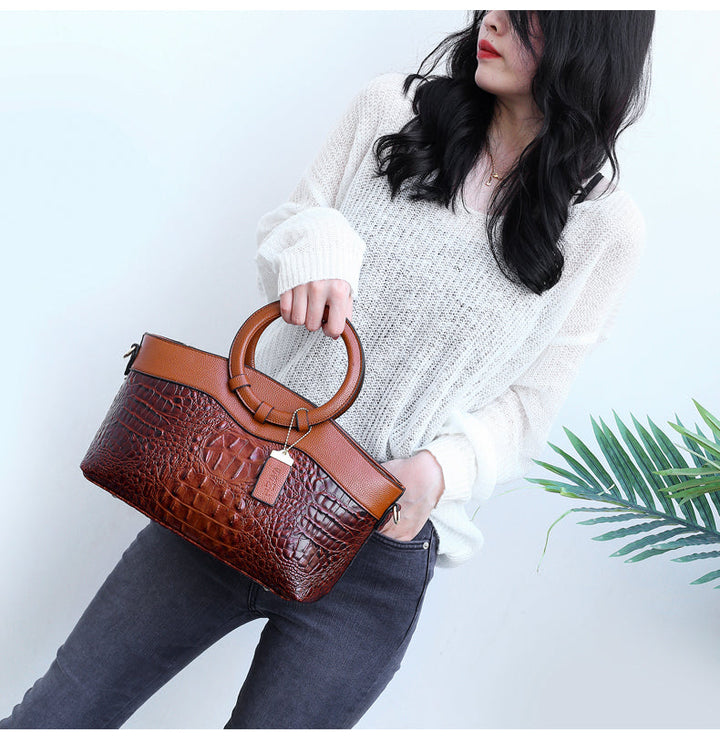 Frances – Klassischi Heritage-Ledertasche zum Umhänke
