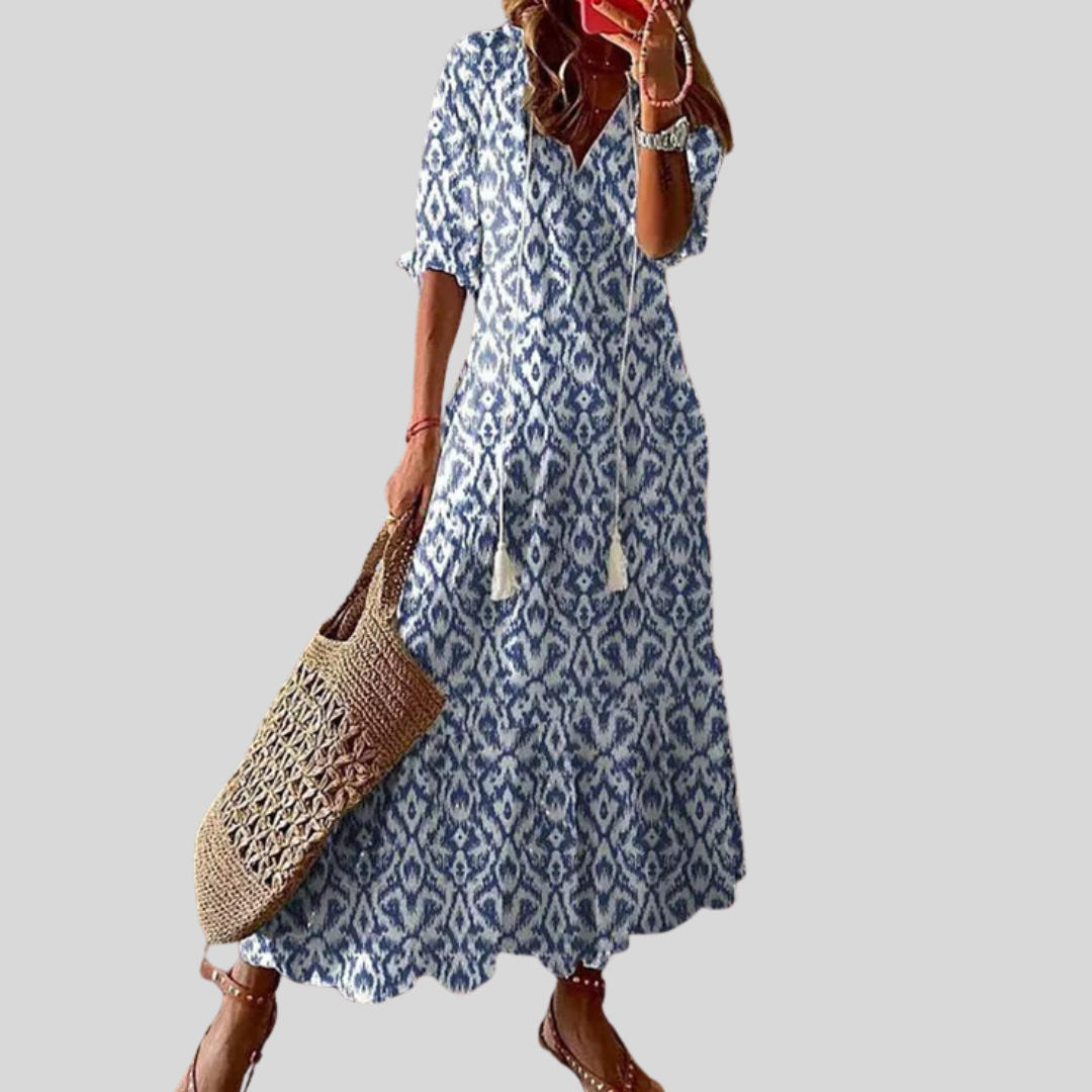 Michaela - Boho-Kleid mit Bauchbedeckung