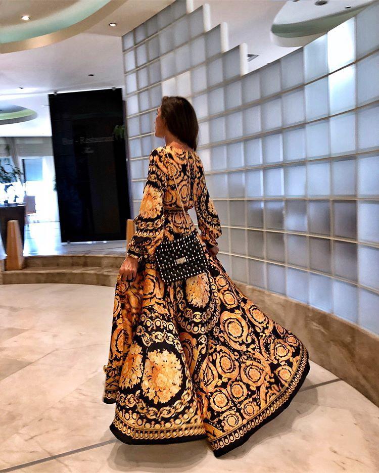 Faye - Boho bedrucktes Kleid