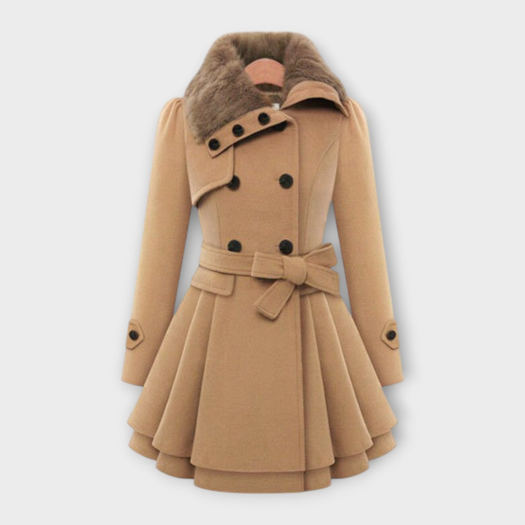 Emma – Elegante Mantel mit Chunschtfellchrage