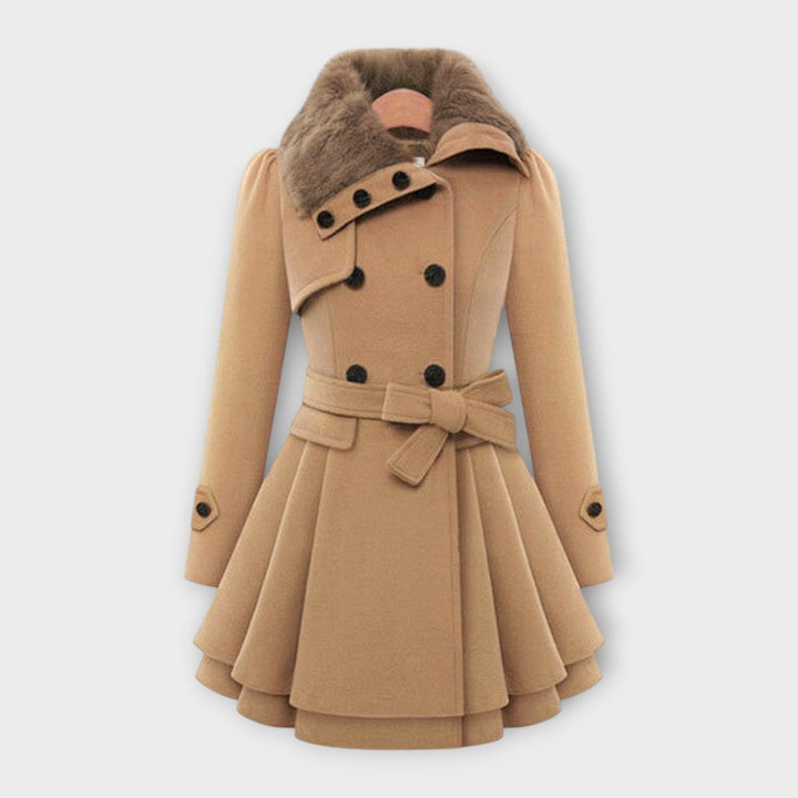 Emma – Elegante Mantel mit Chunschtfellchrage