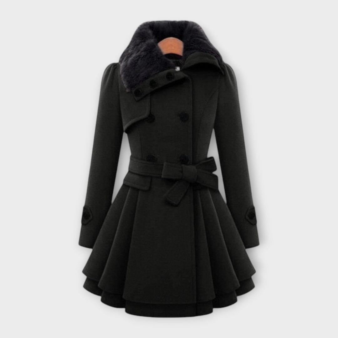 Emma – Elegante Mantel mit Chunschtfellchrage