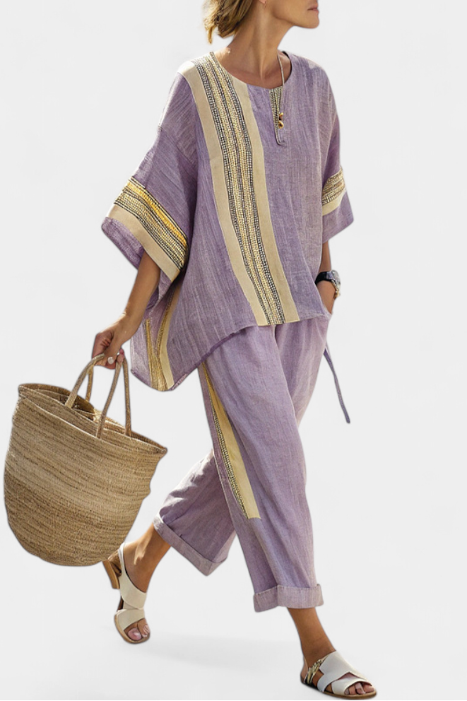Lorena – Boho-Set us Leine und Bambus