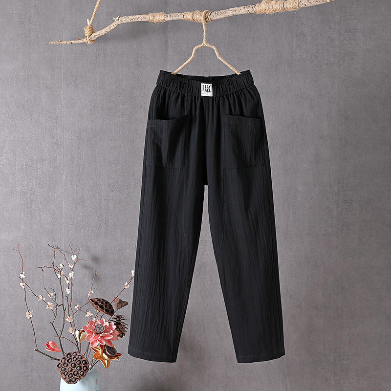 Alyra - Hosen in lockerer Passform mit Taschen