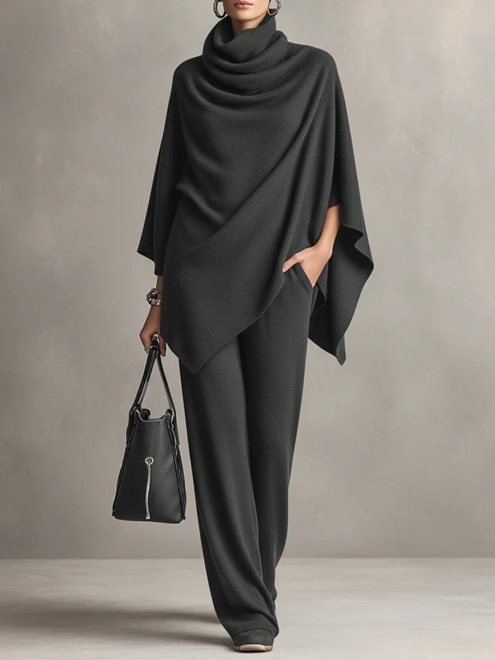 Elegants drapierts Zweiteiler-Set