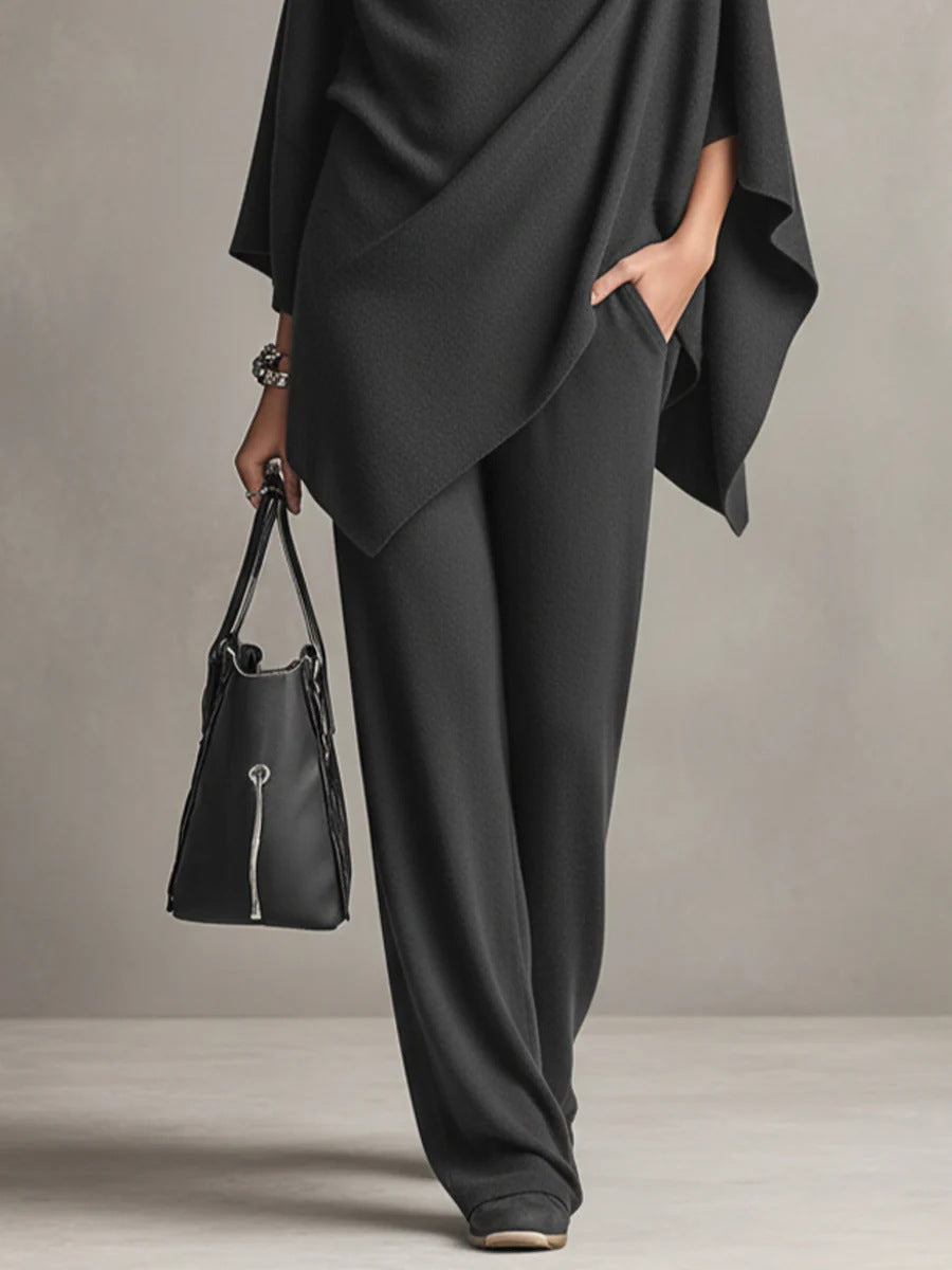 Elegants drapierts Zweiteiler-Set