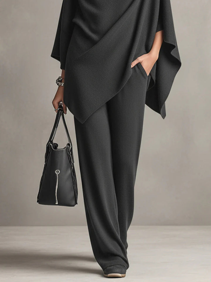 Elegants drapierts Zweiteiler-Set