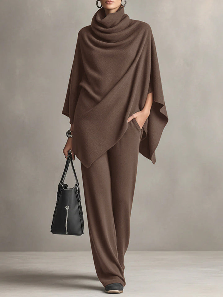 Elegants drapierts Zweiteiler-Set