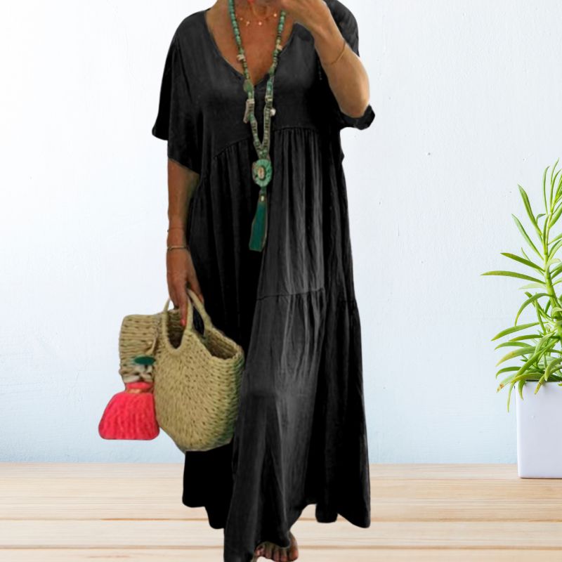 Maelis | Baumwoll-Leinen-Kleid
