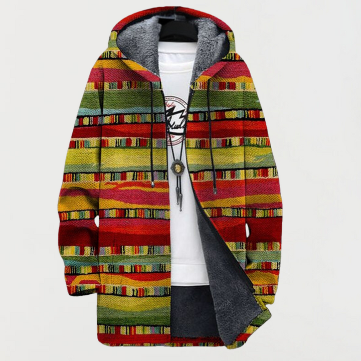 Strickjacke mit ethnische Streife