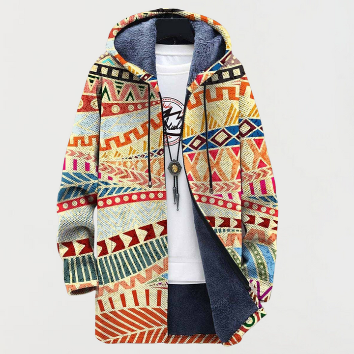 Fusion Ethno-Muster-Mantel
