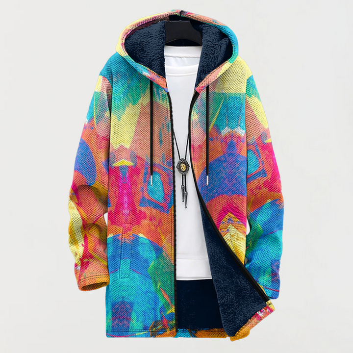 Farbigs Sweatshirt mit chünschtlerischem Muster