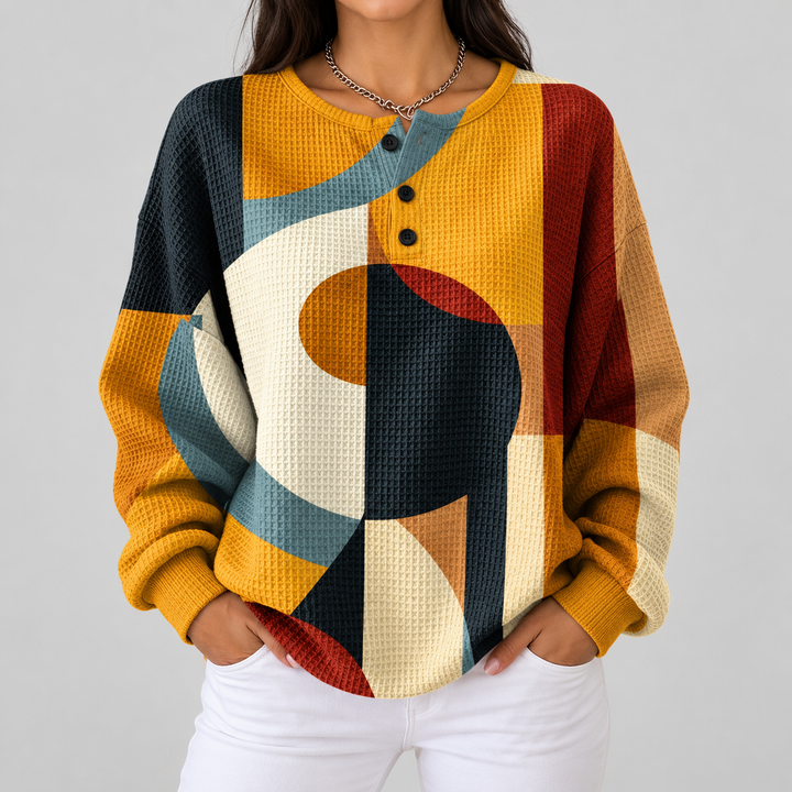 Léa – Pullover mit geometrischem Muster