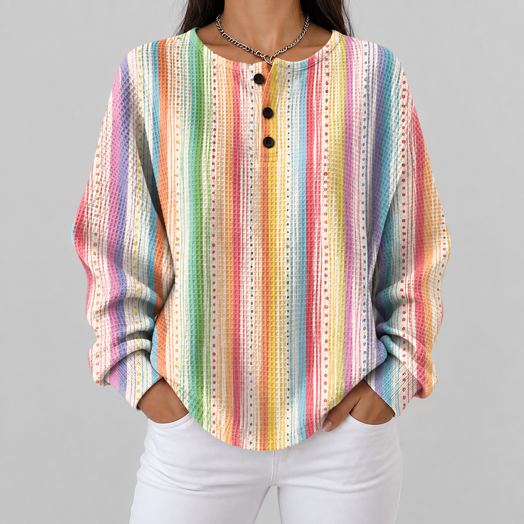 Anaïs – Pulli mit farbige vertikali Streife