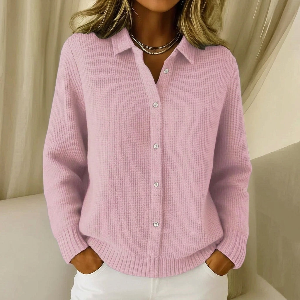 Héloïse – Strickjacke mit markanter Strickstruktur