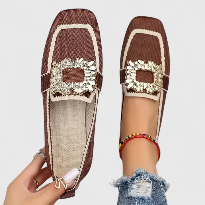 Mareike – Espadrille-Slipper mit Zierschnalle