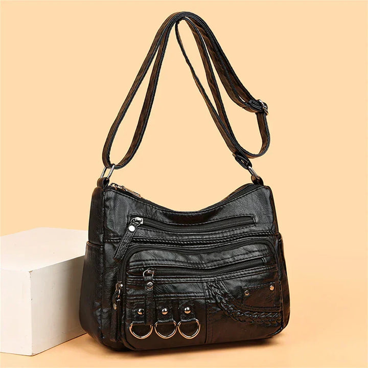Olivia – Eleganti Schultertasche im Vintage-Stil