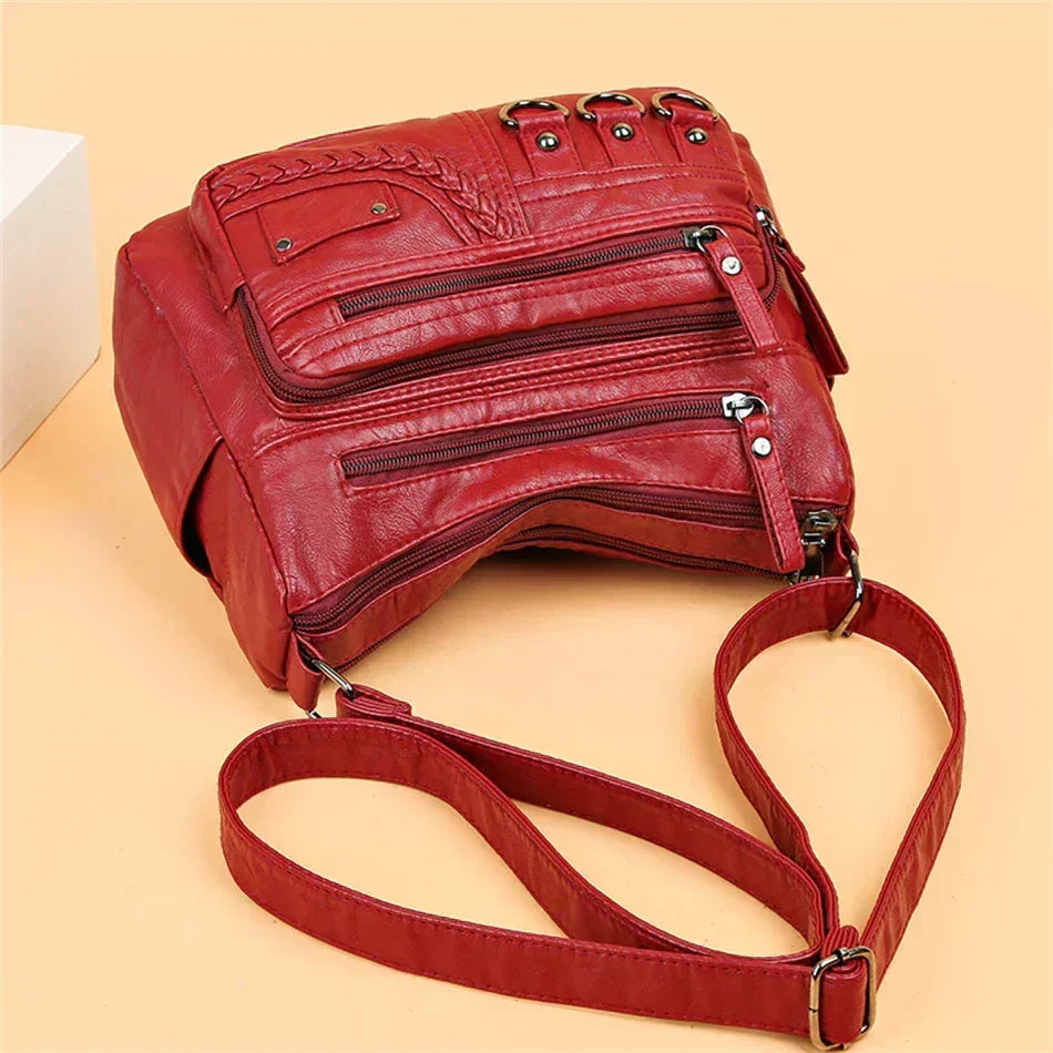 Olivia – Eleganti Schultertasche im Vintage-Stil